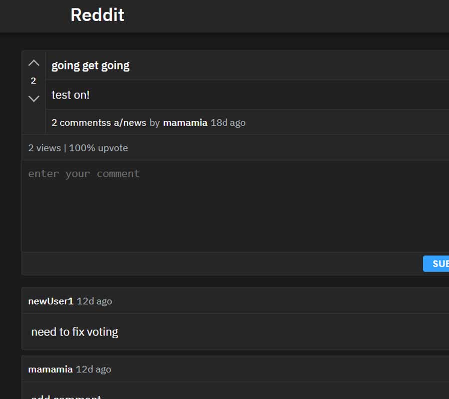 Reddit Clone